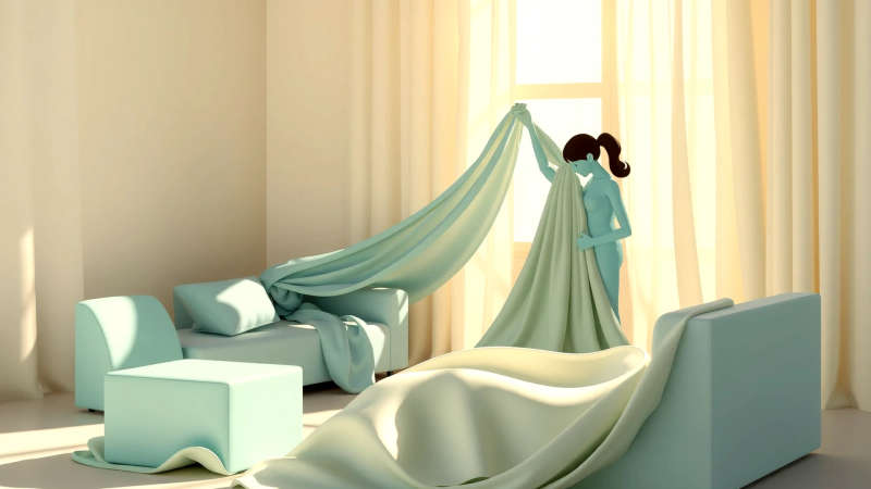 Armonía serena en un espacio limpio