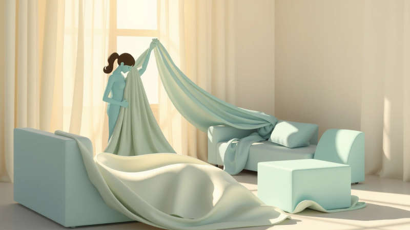 Armonía serena en un espacio limpio