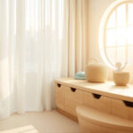 Cestas de mimbre para pasillos: almacenamiento natural