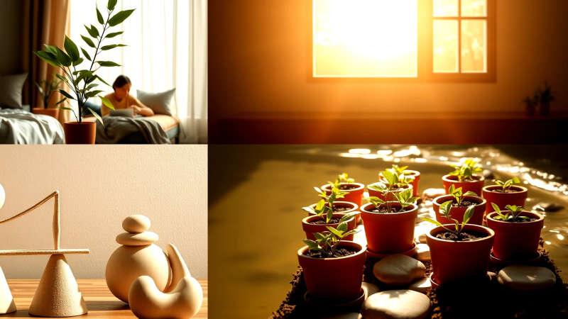 Armonía serena y cuidada en la naturaleza