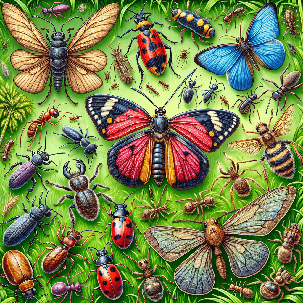 Insectos comunes en el césped y plagas en el jardín