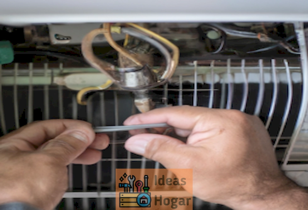 Manos hábiles reparando un condensador de aire acondicionado