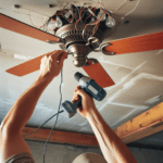 Instalar un ventilador de techo sin cableado ni accesorios de luz