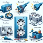 Los 5 problemas habituales con enchufes eléctricos