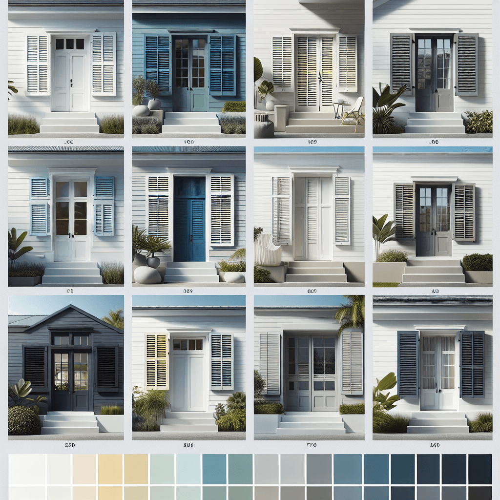 Me puedes recomendar colores para contraventanas de una casa blanca