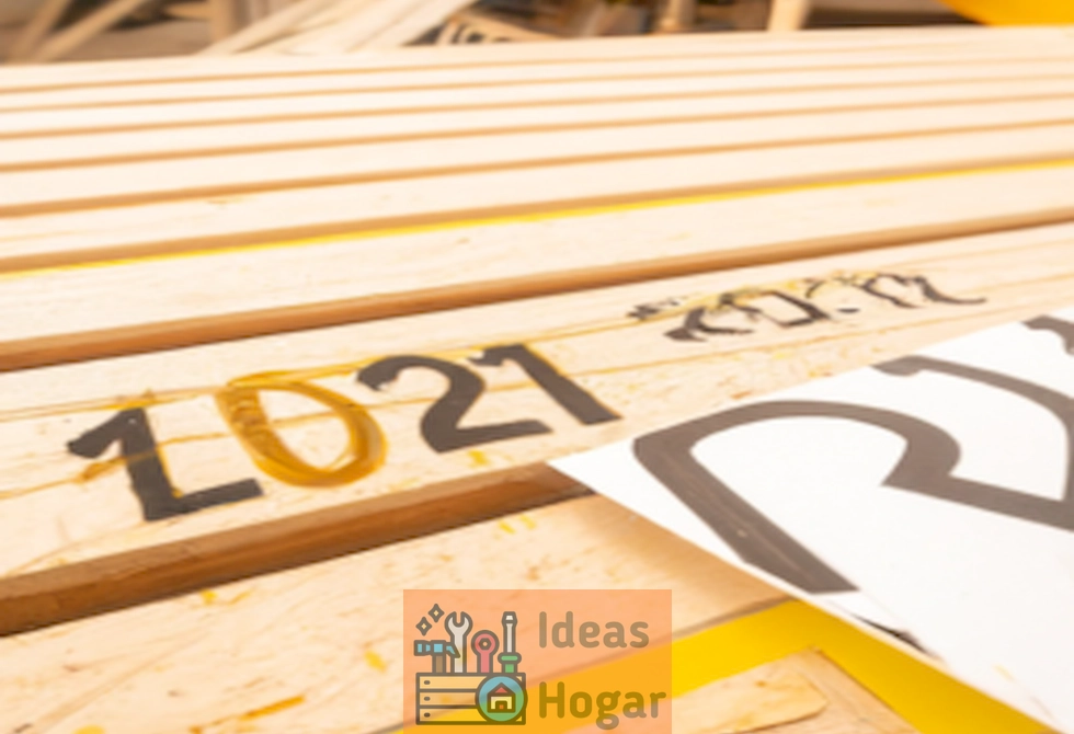 Imagen de un deck de madera siendo pintado, con un presupuesto con la cifra del año 2024 en primer plano.