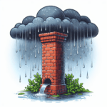 Por qué el agua gotea por la chimenea en días lluviosos