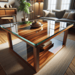 Proteger muebles de madera con un sobre de vidrio es útil