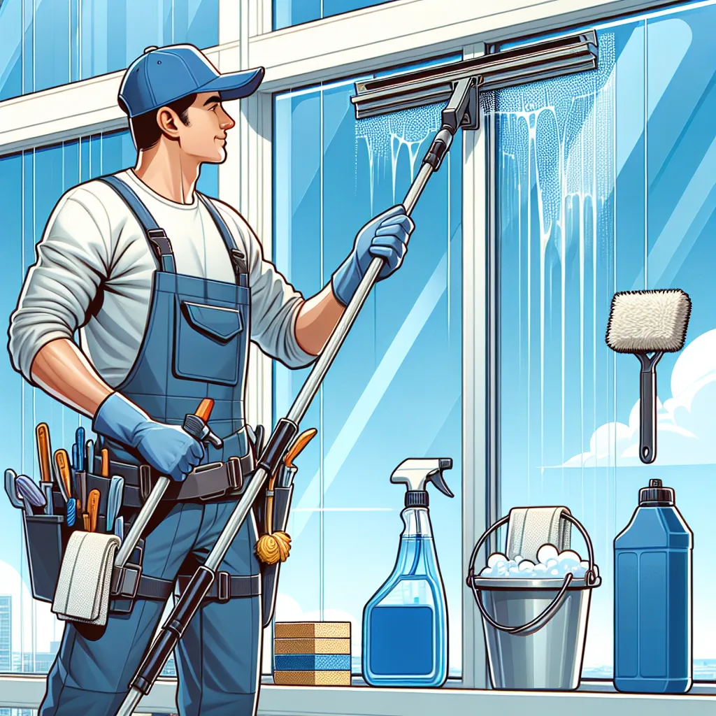 Qué materiales utilizan los profesionales para limpiar ventanas