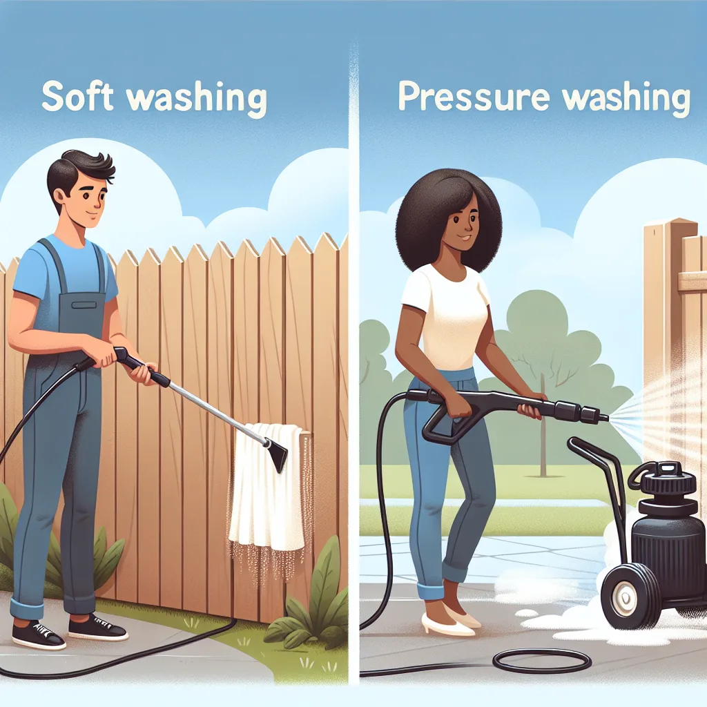 Soft Washing vs. Pressure Washing: Diferencias y usos