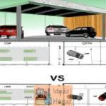Medidas estándar para garaje de tres autos