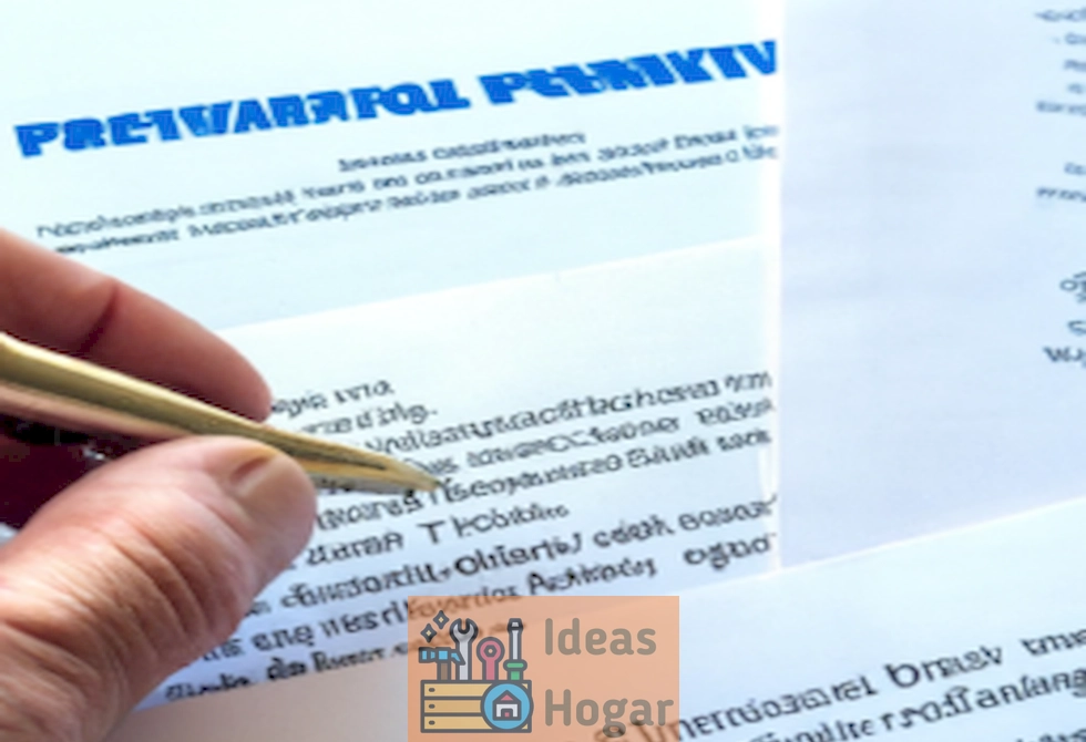 'Ilustración de un contratista revisando documentos de permisos para cobrar por su gestión de forma eficiente'.