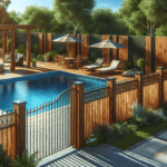 Vallas de madera seguras y estéticas para piscinas